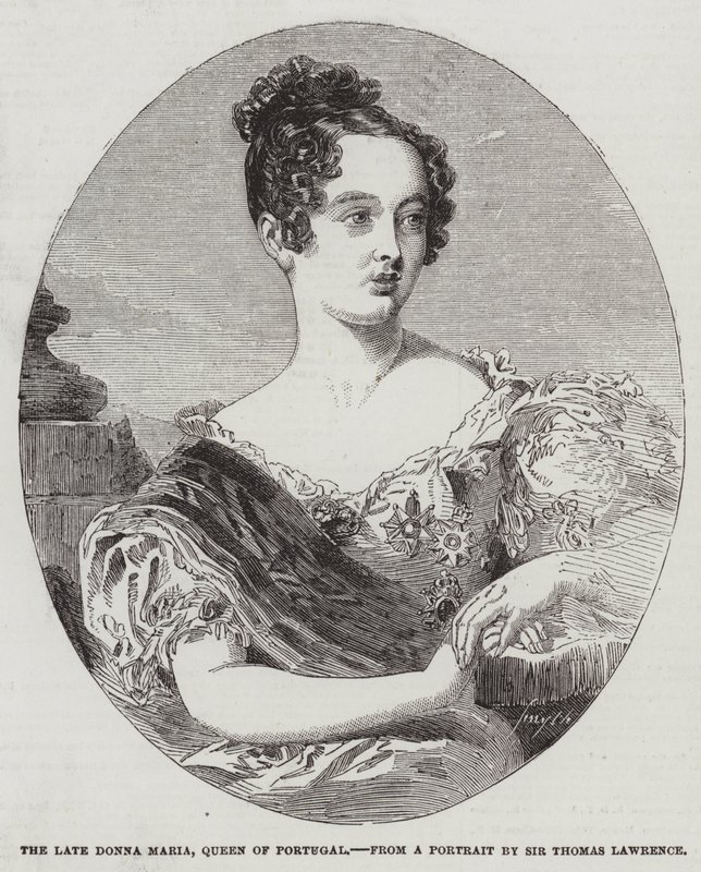 Edesmennyt Donna Maria, Portugalin kuningatar tekijältä Thomas Lawrence