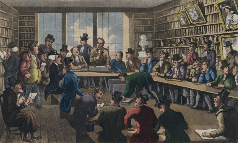 Tohtorin syntaksi huutokaupassa tekijältä Thomas Rowlandson
