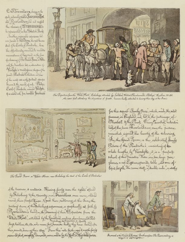 Rowlandsonin kiertue postitse, 1782 (chromolitho) tekijältä Thomas Rowlandson