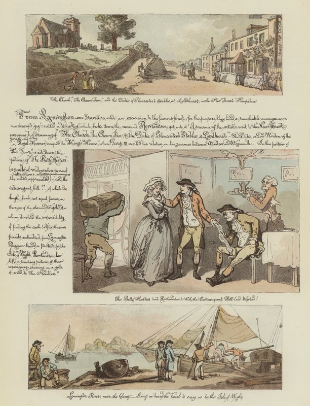 Rowlandsonin kiertue postitse, 1782 (chromolitho) tekijältä Thomas Rowlandson