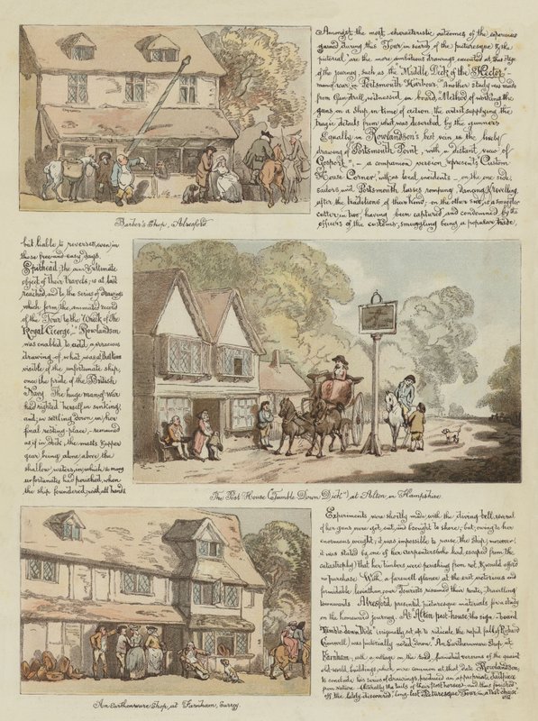Rowlandsonin kiertue postitse, 1782 (chromolitho) tekijältä Thomas Rowlandson