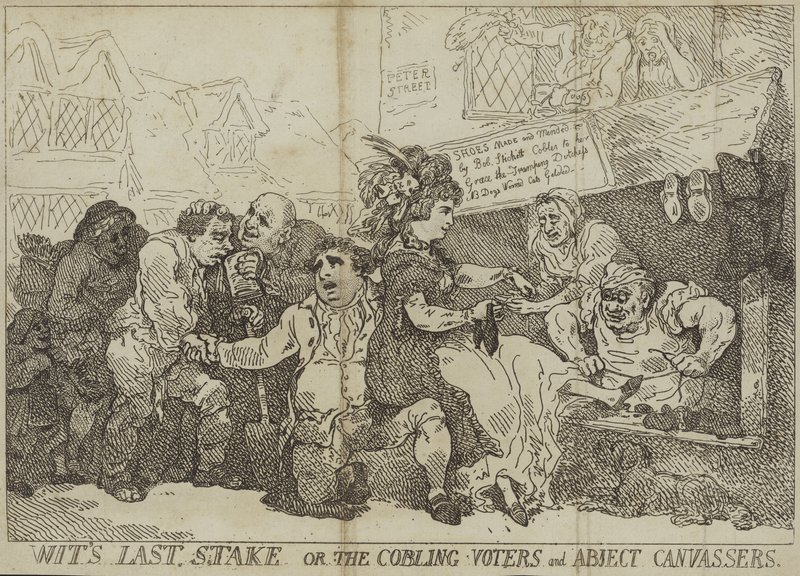 Witin viimeinen panos tai liittoutuneet äänestäjät ja ala-arvoiset tutkijat tekijältä Thomas Rowlandson