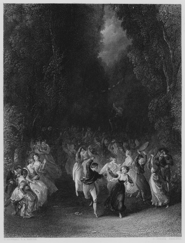 Fete Champetre, kuvasta Vernonin galleriassa tekijältä Thomas Stothard