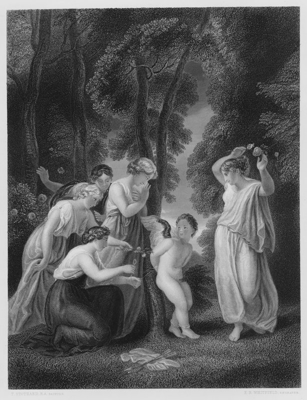 Cupid Bound, kuvasta Vernon Galleryssä tekijältä Thomas Stothard