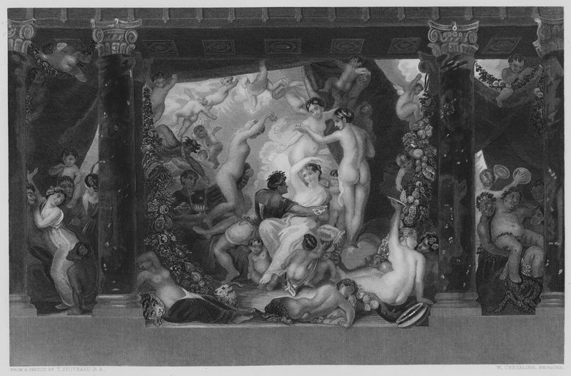 Järjettömyys, kuvasta Vernon Galleryssä tekijältä Thomas Stothard
