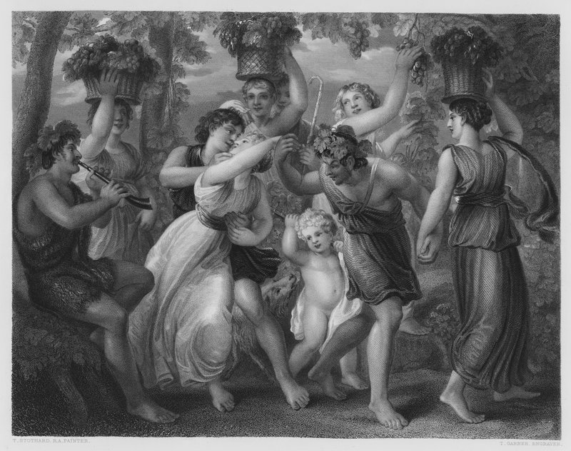 The Vintage, kuvasta Vernon Galleryssa tekijältä Thomas Stothard