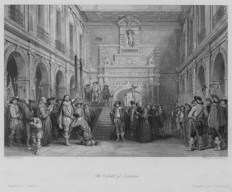 Toulousen Capitoli (kaiverrus) tekijältä Thomas (after) Allom