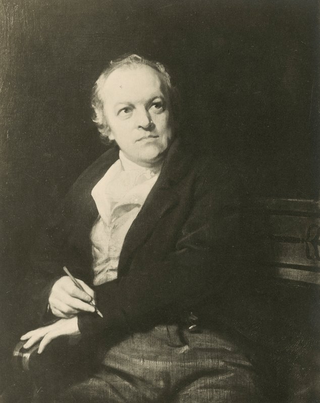 William Blake, englantilainen runoilija ja taiteilija (litho) tekijältä Thomas (after) Phillips