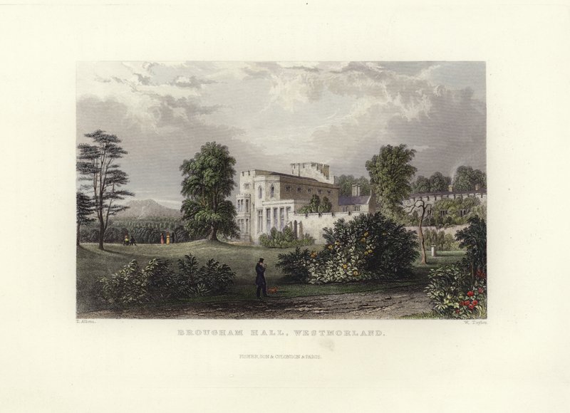 Brougham Hall tekijältä Thomas Allom