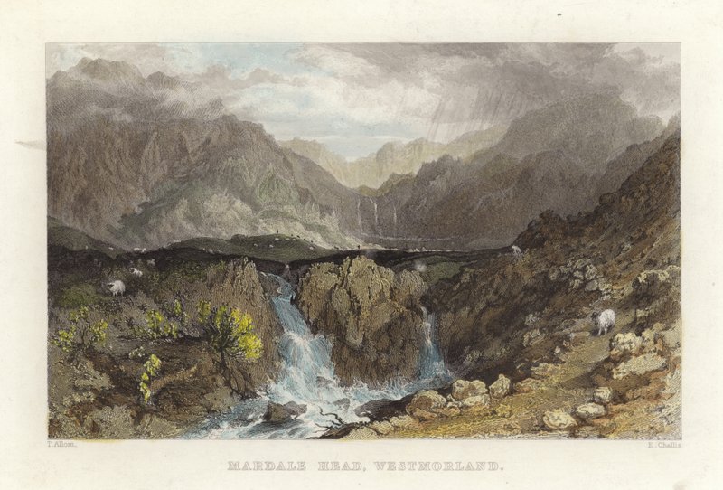 Mardale Head, Westmoreland tekijältä Thomas Allom