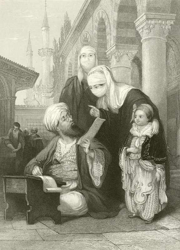 Turkkilainen kirjeen kirjoittaja tekijältä Thomas Allom