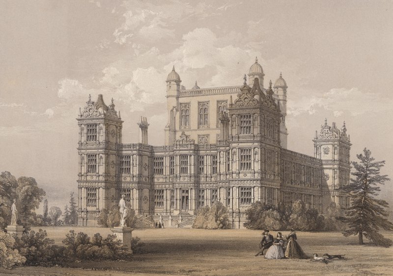 Wollaton Hall, Nottinghamshire tekijältä Thomas Allom