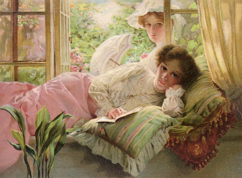 Äidin lepoaika (väri litho) tekijältä Thomas Benjamin Kennington