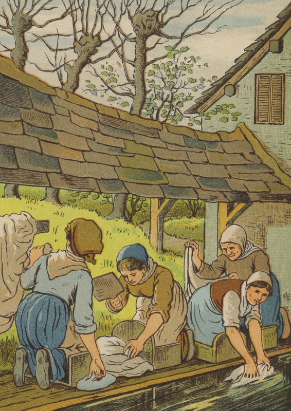 Caen: pesurit (väri litho) tekijältä Thomas Crane