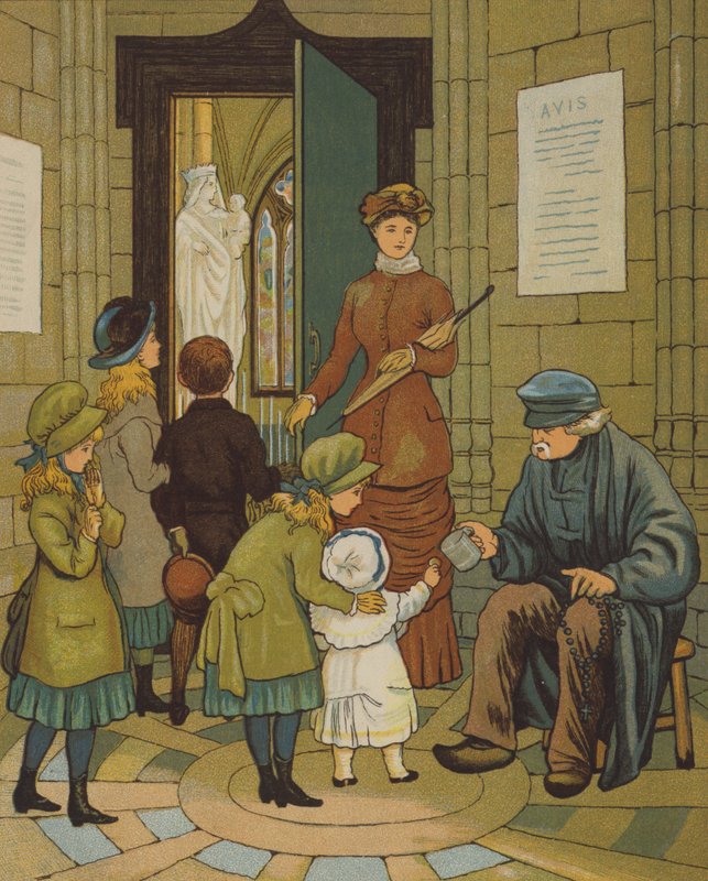 Rouen: Blind Pierre (väri litho) tekijältä Thomas Crane
