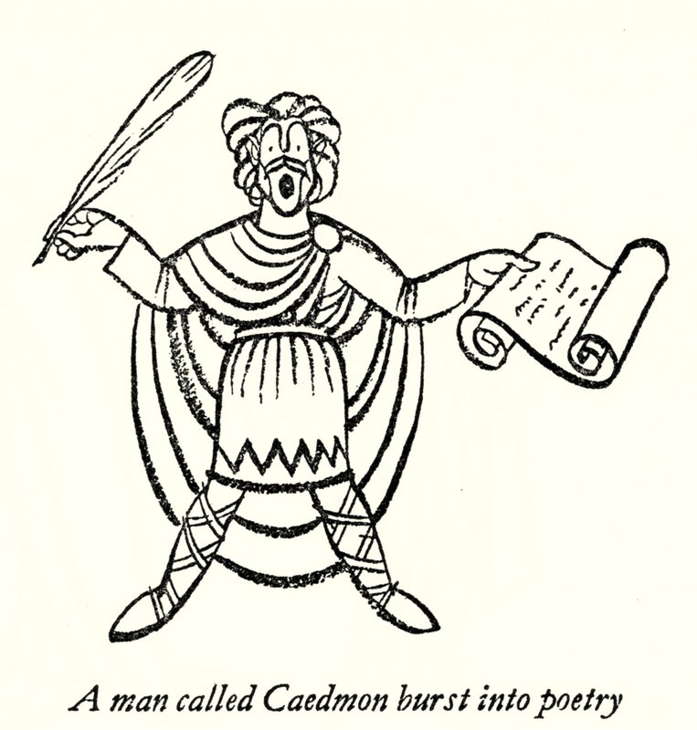 Caedmon (litografia) tekijältä Thomas Derrick