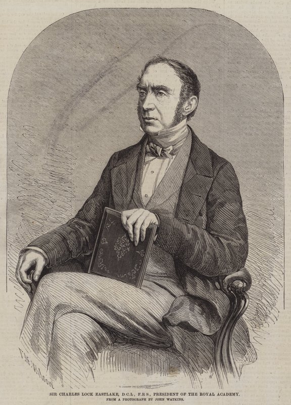 Sir Charles Lock Eastlake, DCL, FRS, kuninkaallisen akatemian presidentti tekijältä Thomas Harrington Wilson
