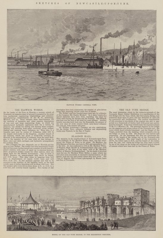 Luonnokset Newcastle-upon-Tynestä tekijältä Thomas Harrington Wilson