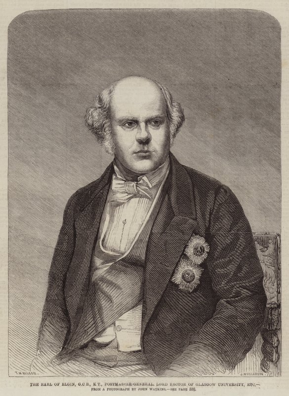 Earl of Elgin, GCB, KT, postipäällikkö, Glasgow