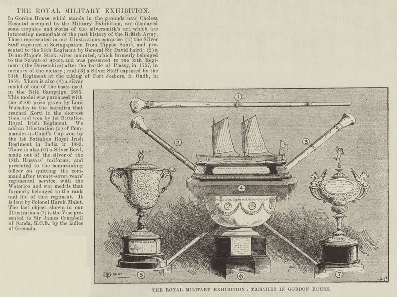Royal Military Exhibition, Trophyt Gordon Housessa tekijältä Thomas Harrington Wilson