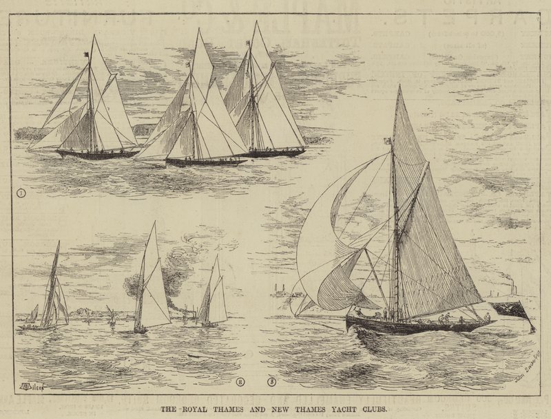 Royal Thames ja New Thames Yacht Clubs tekijältä Thomas Harrington Wilson