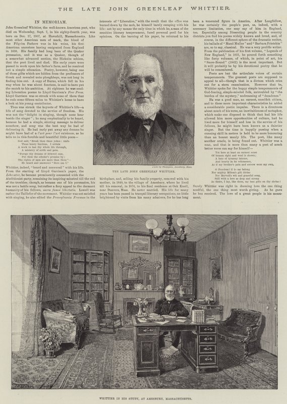 Edesmennyt John Greenleaf Whittier tekijältä Thomas Harrington Wilson
