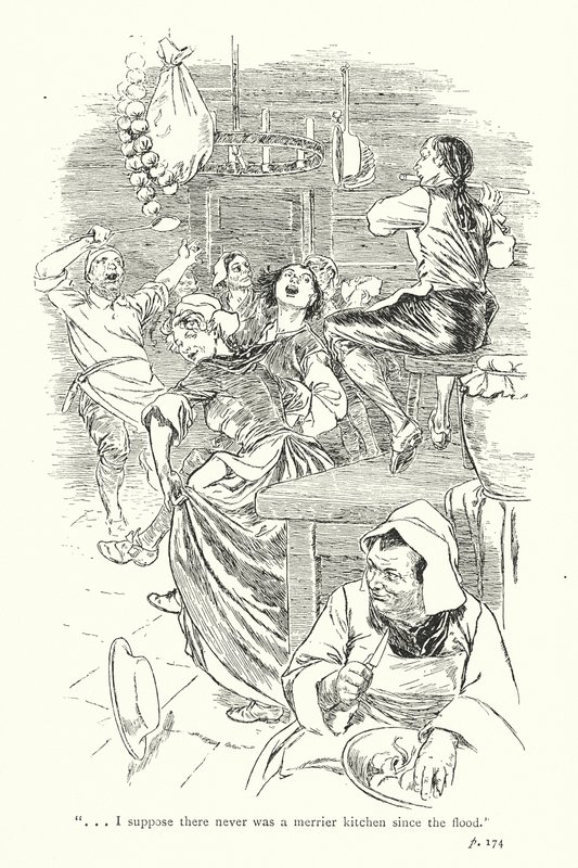 Kuvitus Laurence Sternen teokseen A Sentimental Journey (litografia). tekijältä Thomas Heath Robinson