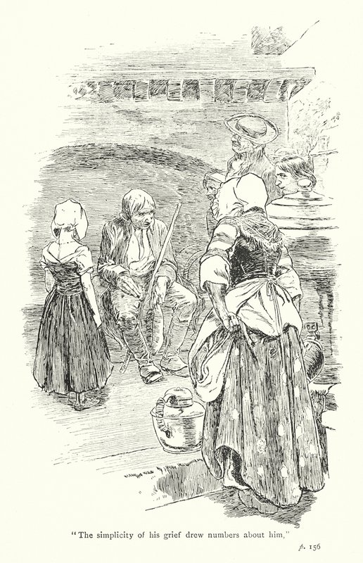 Kuvitus Laurence Sternen teokseen A Sentimental Journey (litografia). tekijältä Thomas Heath Robinson