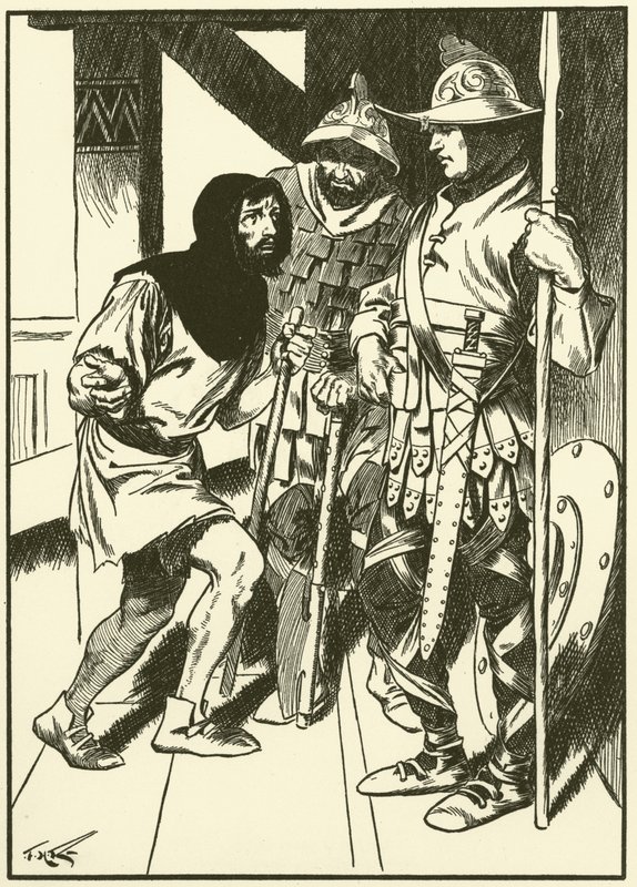 Hiilenpolttaja palatsissa (kaiverrus) tekijältä Thomas Heath Robinson