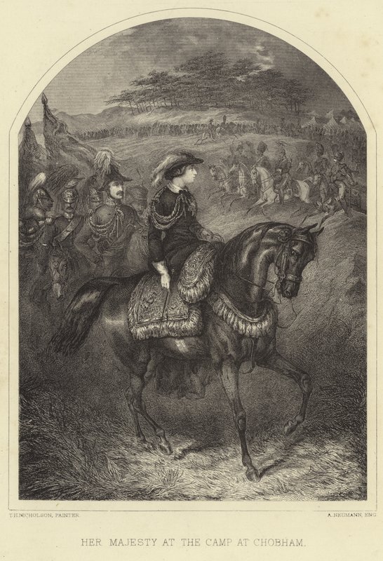 Hänen Majesteettinsa kuningatar Victoria Chobhamin leirillä tekijältä Thomas Henry Nicholson