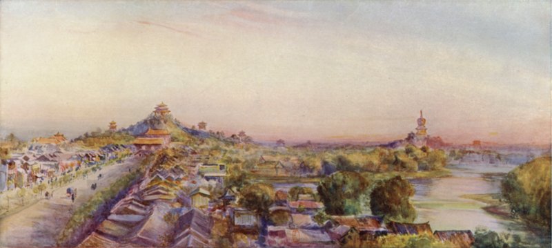 Peking, Nakikita mula sa Drum Tower finn tekijältä Thomas Hodgson Liddell
