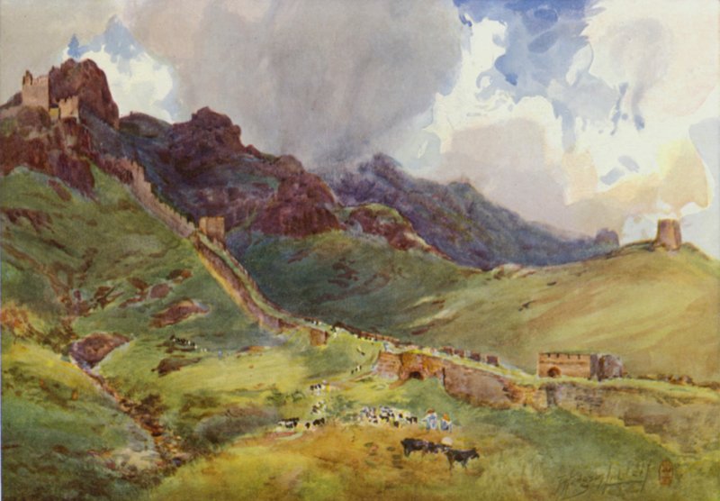 Suuri muuri Shan-Hai-Kwanin yläpuolella tekijältä Thomas Hodgson Liddell