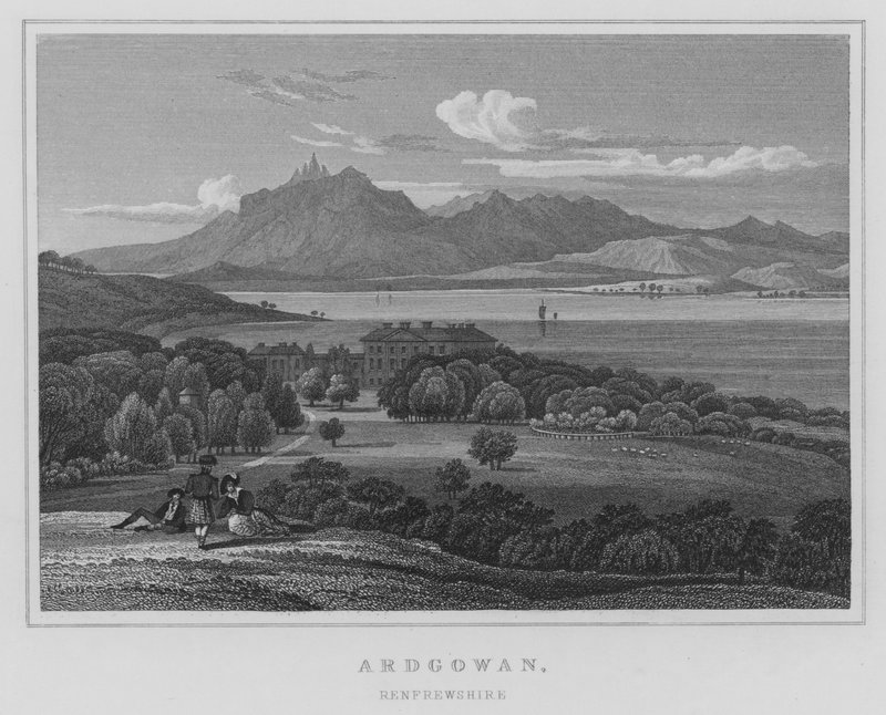 Ardgowan, Renfrewshire (kaiverrus) tekijältä Thomas Hosmer Shepherd