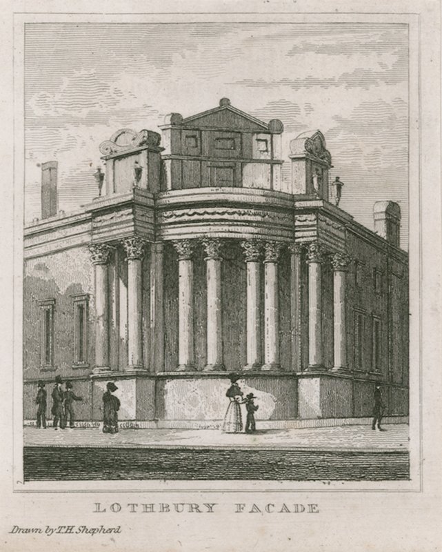 Bank of England, Sir John Soanen rintamilla tekijältä Thomas Hosmer Shepherd