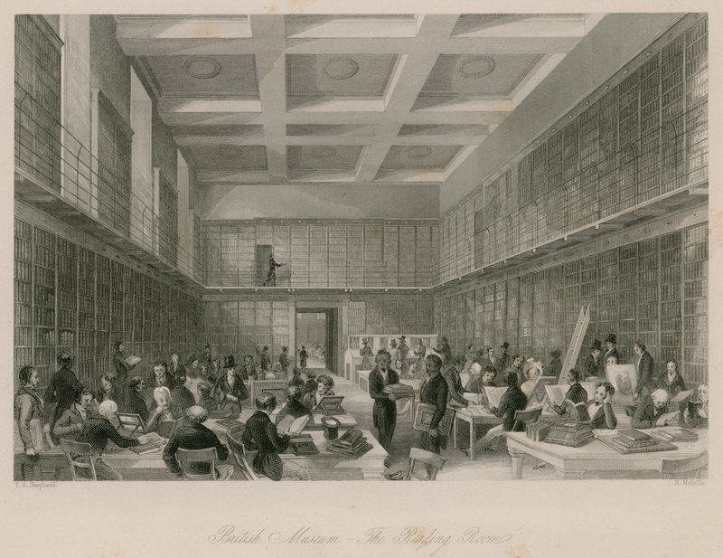 British Museum, lukusali tekijältä Thomas Hosmer Shepherd