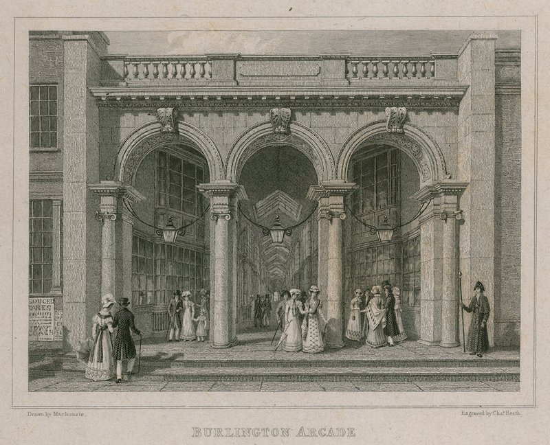 Burlington Arcade, Lontoo tekijältä Thomas Hosmer Shepherd