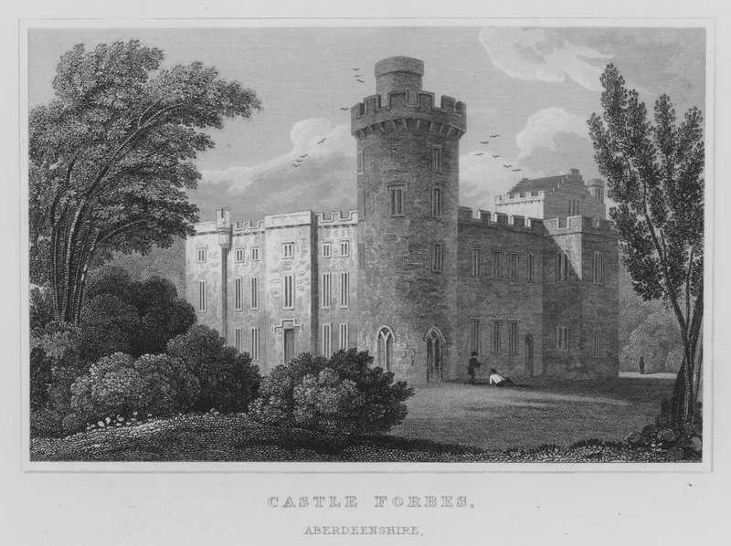 Castle Forbes, Aberdeenshire (kaiverrus) tekijältä Thomas Hosmer Shepherd