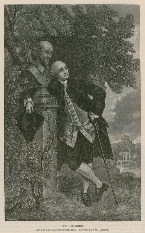 David Garrick, näyttelijä tekijältä Thomas Hosmer Shepherd