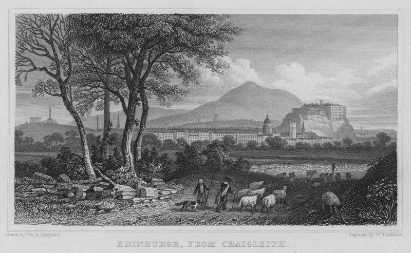 Edinburgh, Craigleith (kaiverrus) tekijältä Thomas Hosmer Shepherd