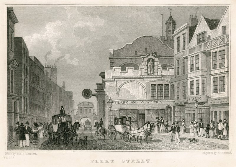 Fleet Street, Lontoo tekijältä Thomas Hosmer Shepherd