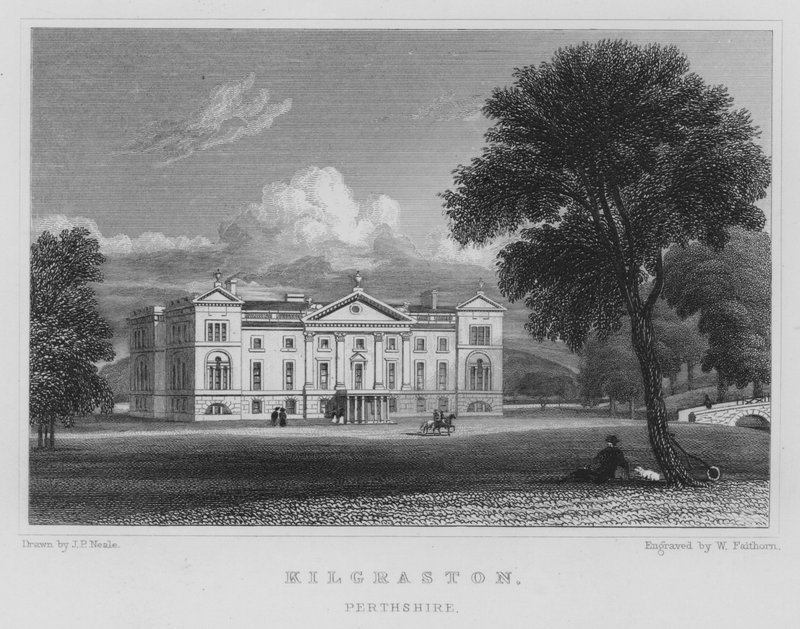 Kilgraston, Perthshire (kaiverrus) tekijältä Thomas Hosmer Shepherd