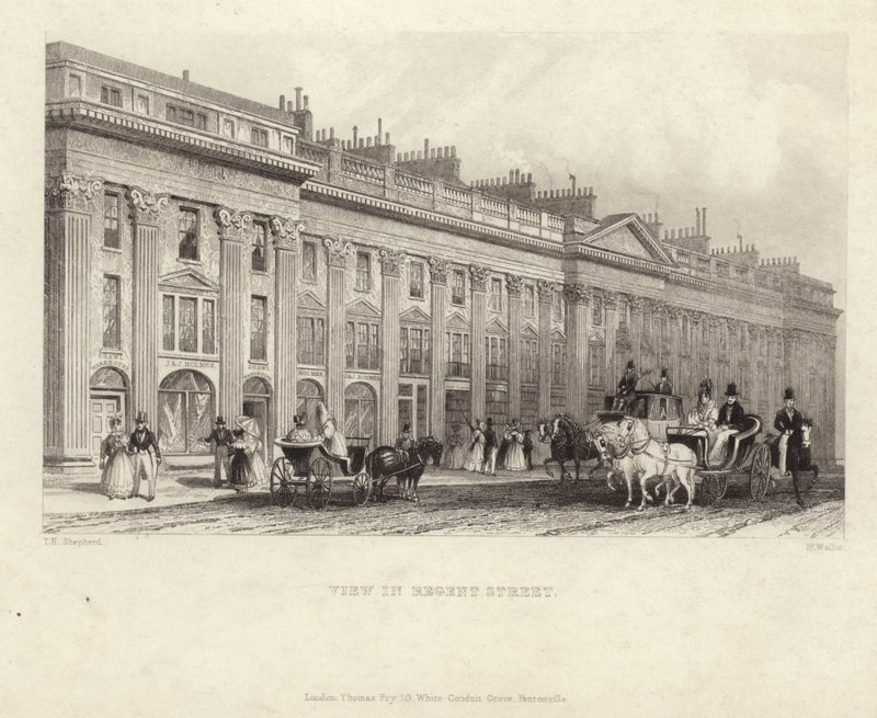 Regent Street tekijältä Thomas Hosmer Shepherd