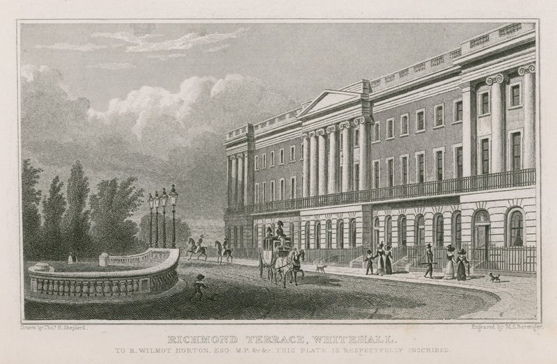 Richmond Terrace Whitehallissa tekijältä Thomas Hosmer Shepherd