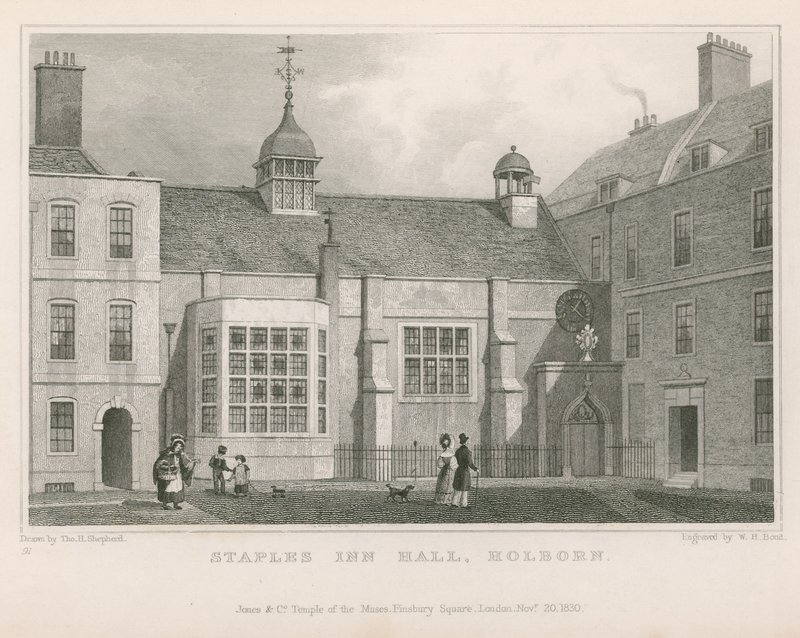 Staples Inn Hall, Holborn tekijältä Thomas Hosmer Shepherd