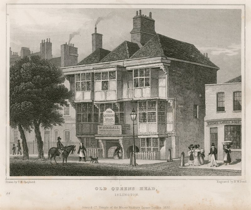 Vanhan kuningattaren pää, Islington tekijältä Thomas Hosmer Shepherd