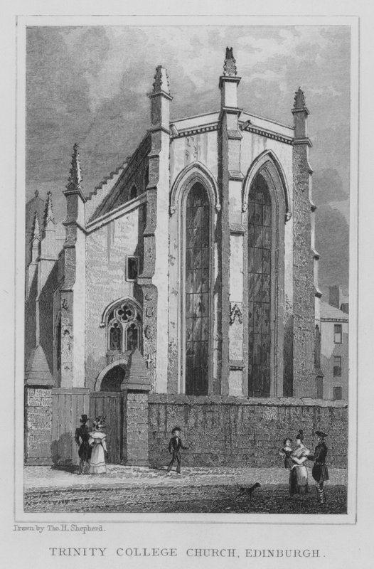 Trinity College Church, Edinburgh (kaiverrus) tekijältä Thomas Hosmer Shepherd