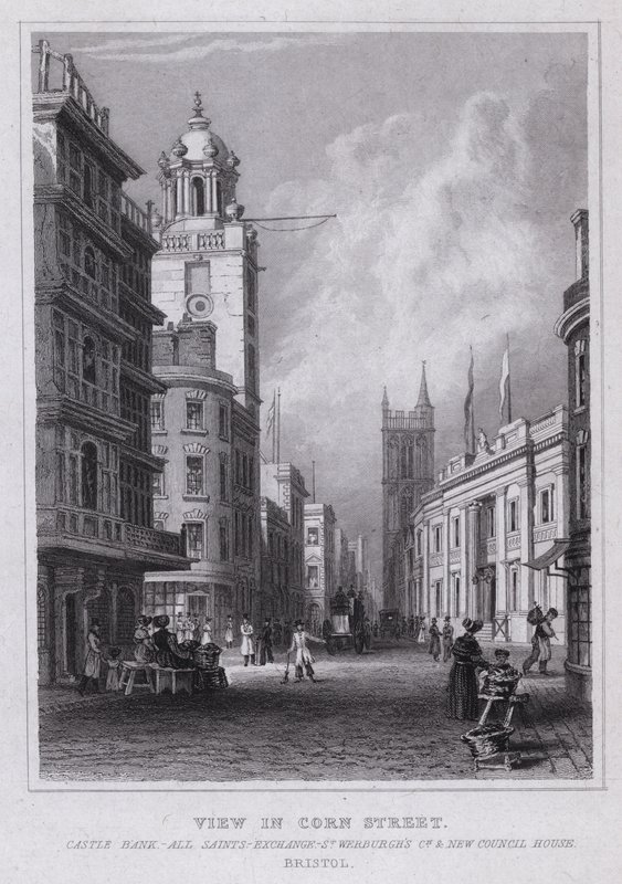 Näkymä Corn Street, Castle Bank, All Saints, Exchange, St Werburgh