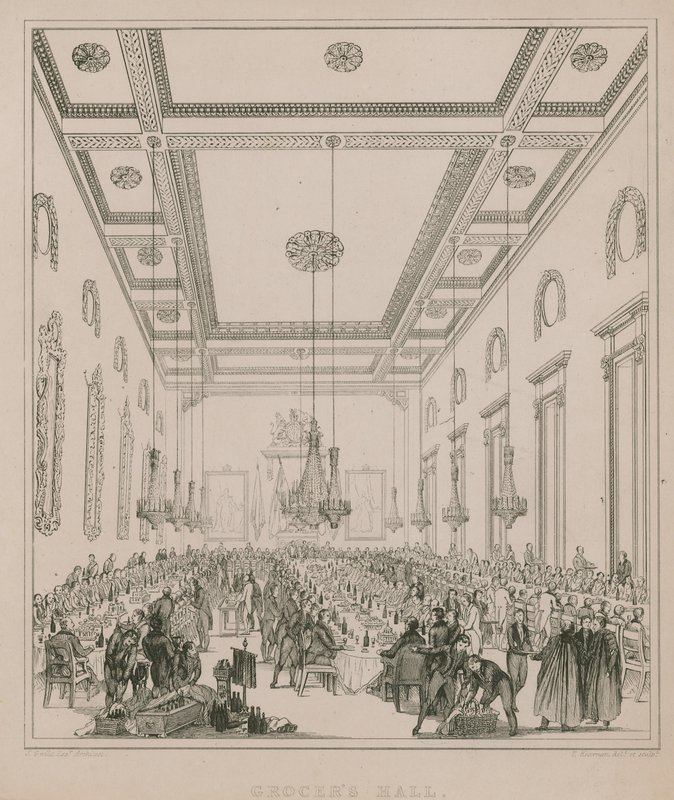 Grocers Hall, Lontoon kaiverrus tekijältä Thomas Kearnan