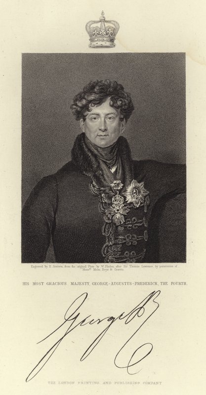 Kuningas Yrjö IV:n muotokuva tekijältä Thomas Lawrence