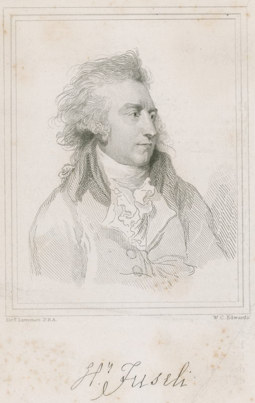 Muotokuva sveitsiläisestä taidemaalari Henry Fuselista tekijältä Thomas Lawrence